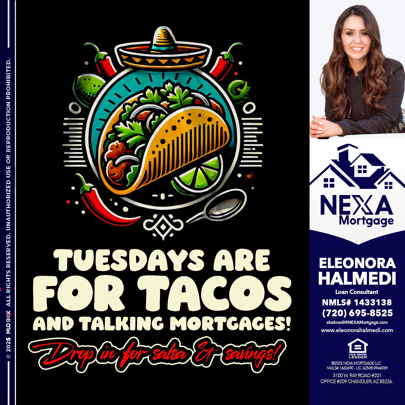 TACO TUESDAY - Eleonora Halmedi -Mortgage Advisor