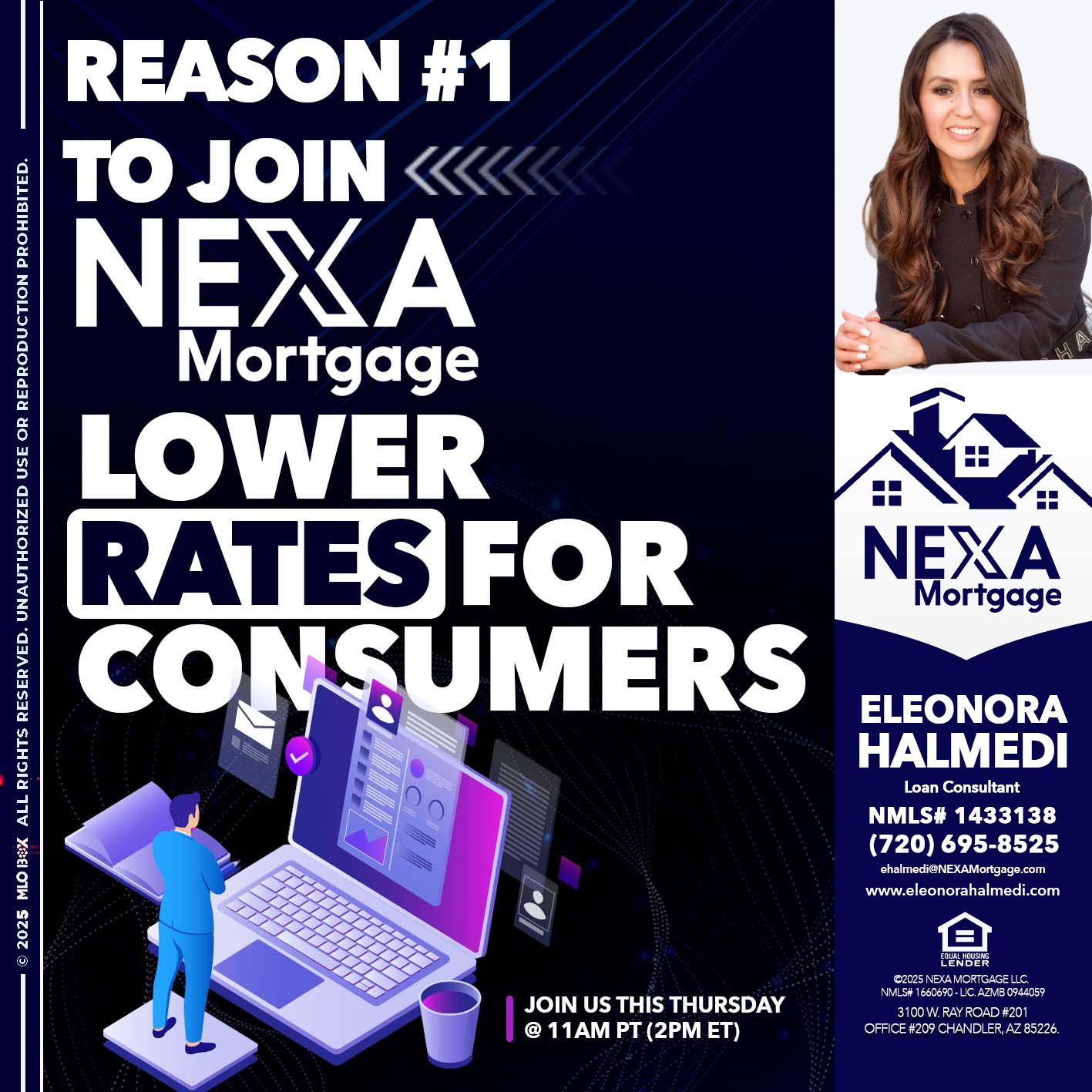 REASON 1 - Eleonora Halmedi -Mortgage Advisor