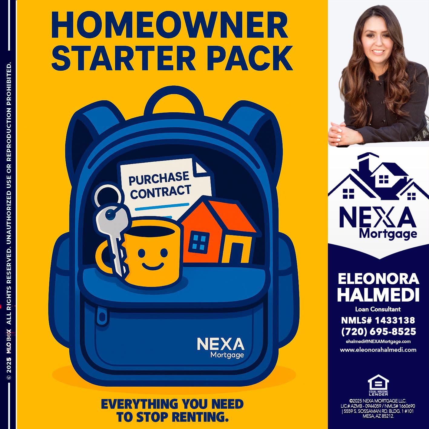 NEED A HOMEOWNER PACK.. - Eleonora Halmedi -Mortgage Advisor
