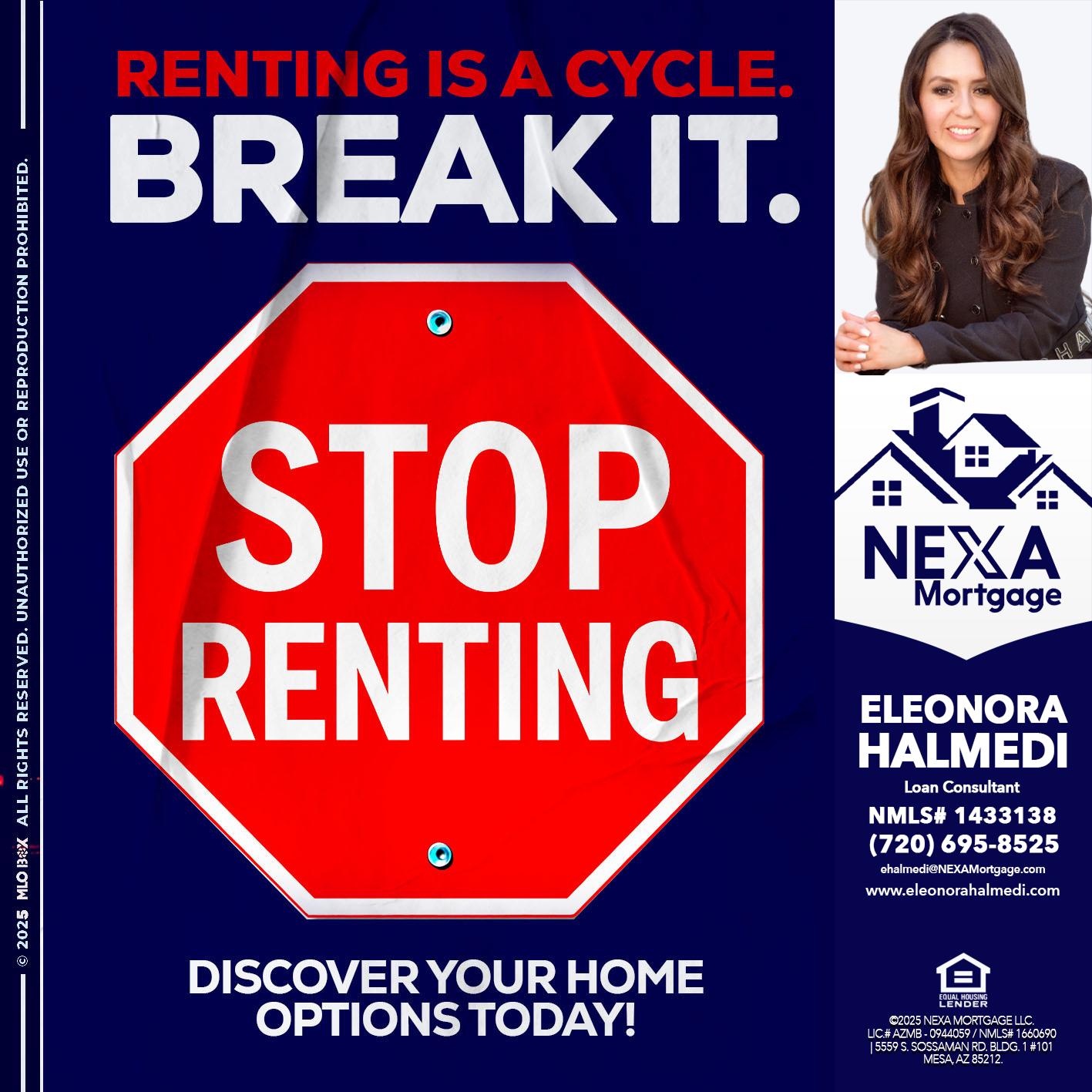 STOP RENTING - Eleonora Halmedi -Mortgage Advisor