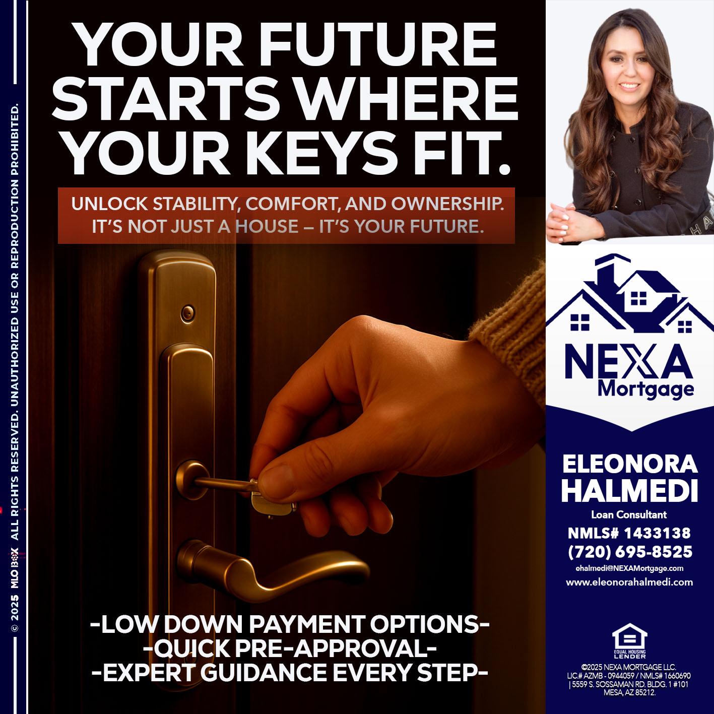 YOUR FUTURE - Eleonora Halmedi -Mortgage Advisor