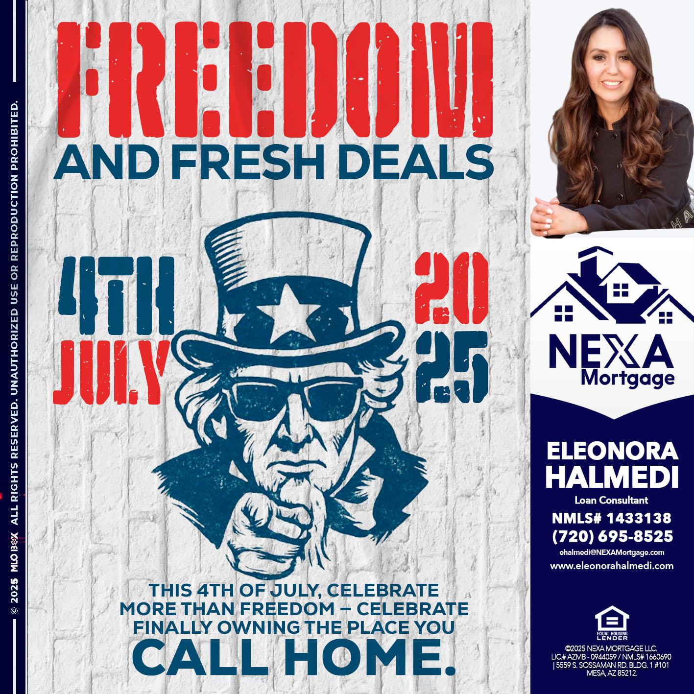 FREEDOM - Eleonora Halmedi -Mortgage Advisor