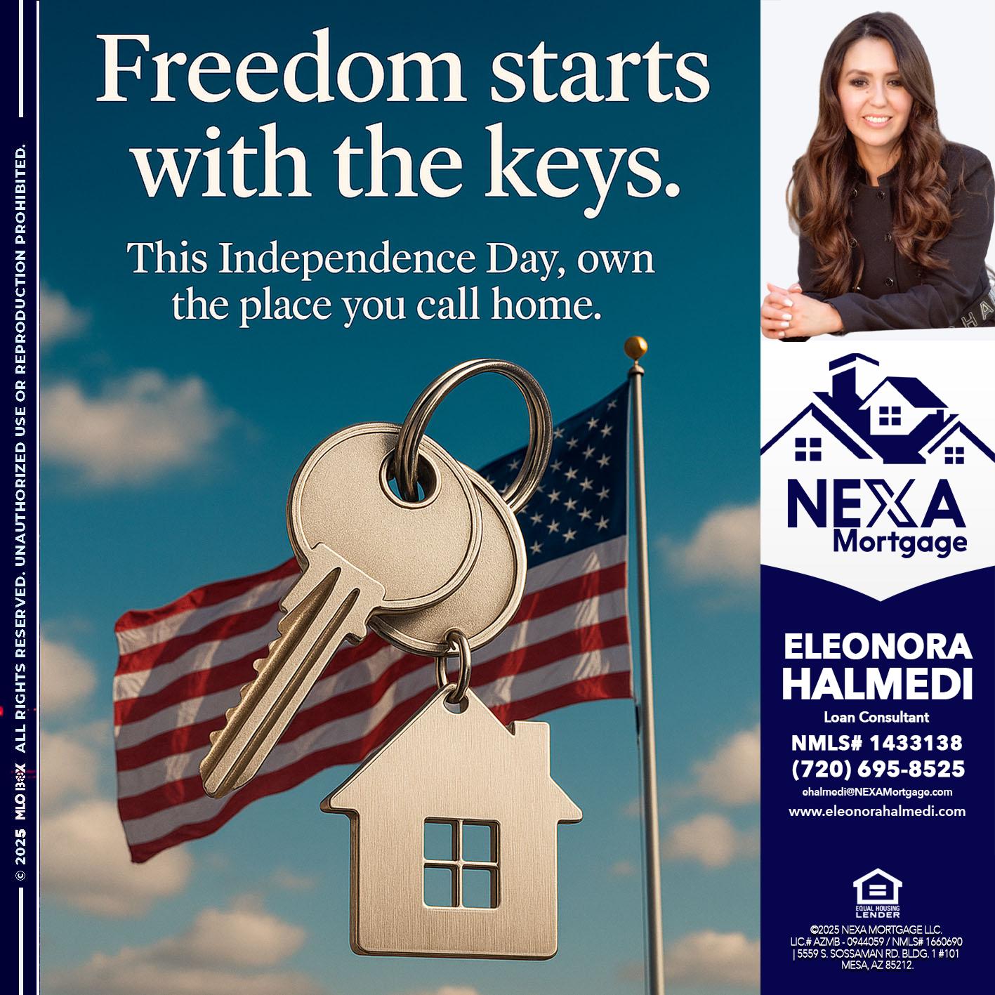 FREEDOM STARTS - Eleonora Halmedi -Mortgage Advisor