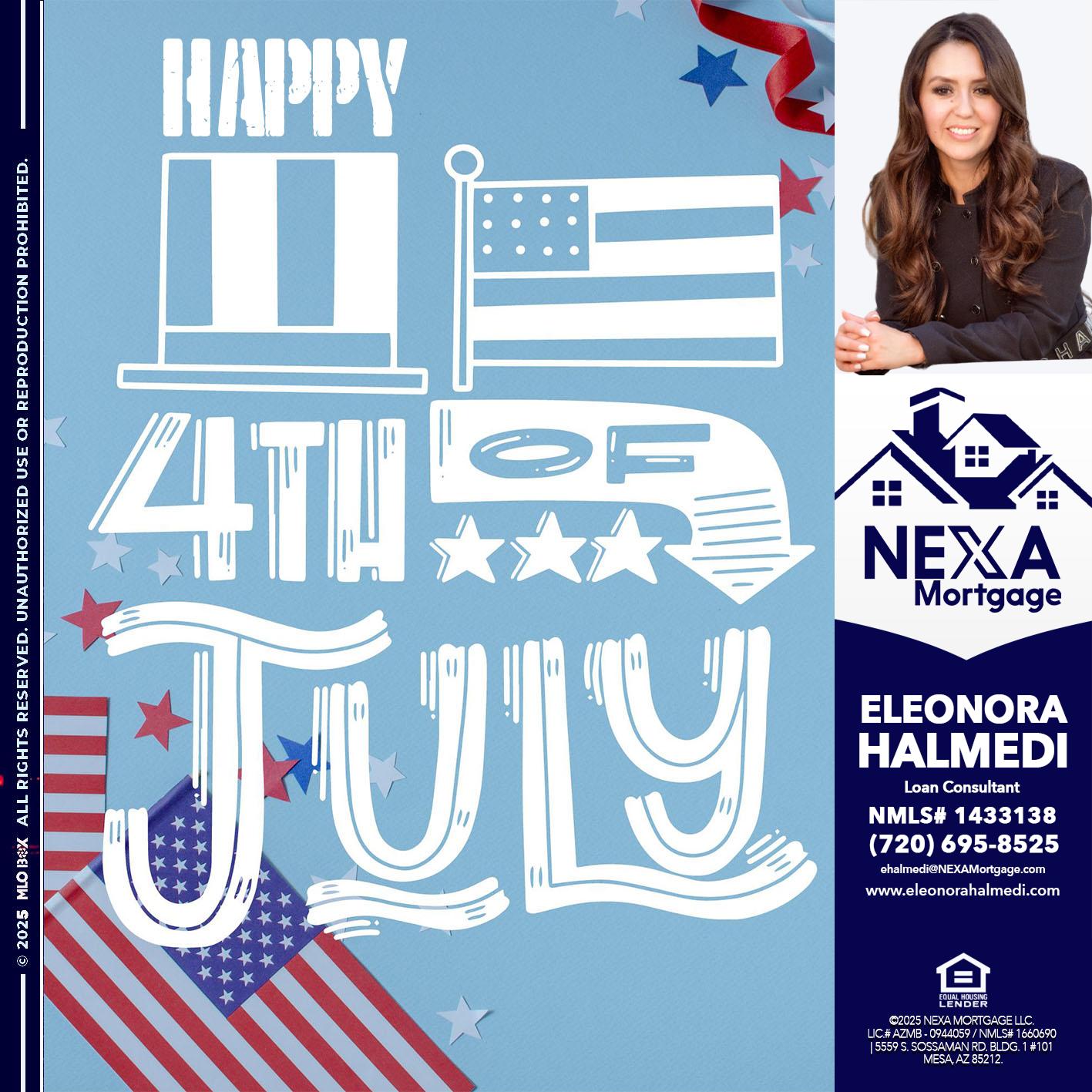 happy 4th of july - Eleonora Halmedi -Mortgage Advisor
