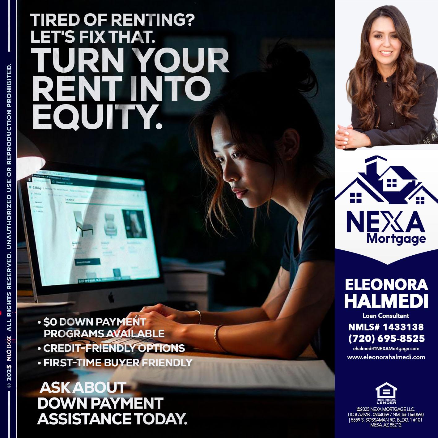 tired of renting? - Eleonora Halmedi -Mortgage Advisor