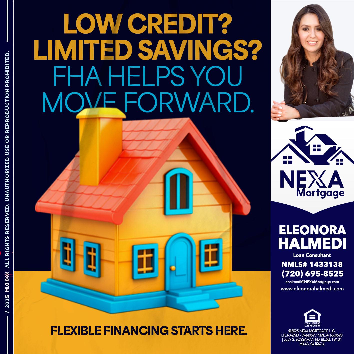 LOW CREDIT? - Eleonora Halmedi -Mortgage Advisor