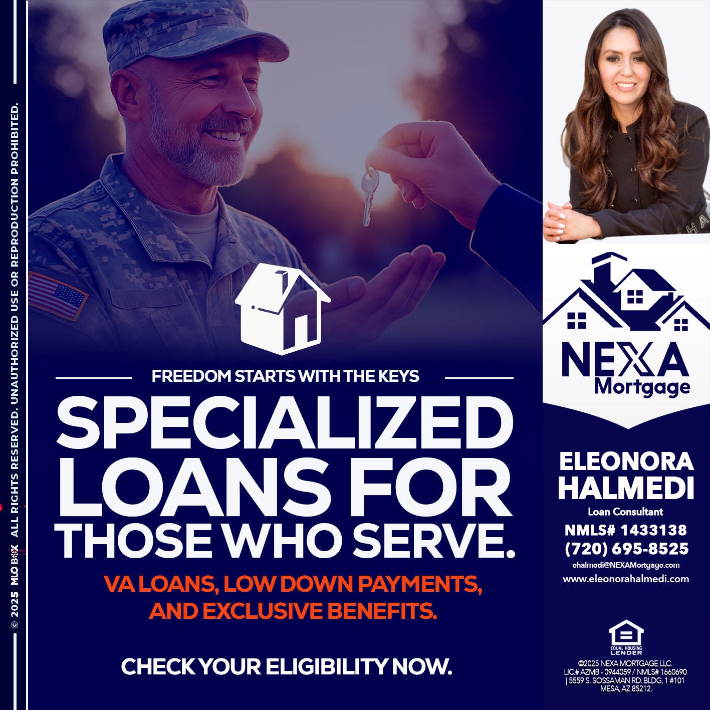 SPECIALIZED LOANS - Eleonora Halmedi -Mortgage Advisor