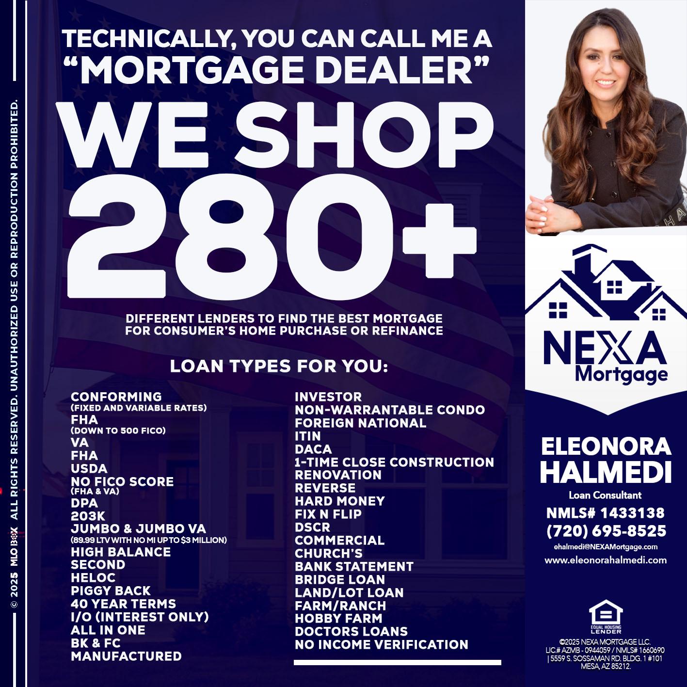 WE SHOP 280 + - Eleonora Halmedi -Mortgage Advisor