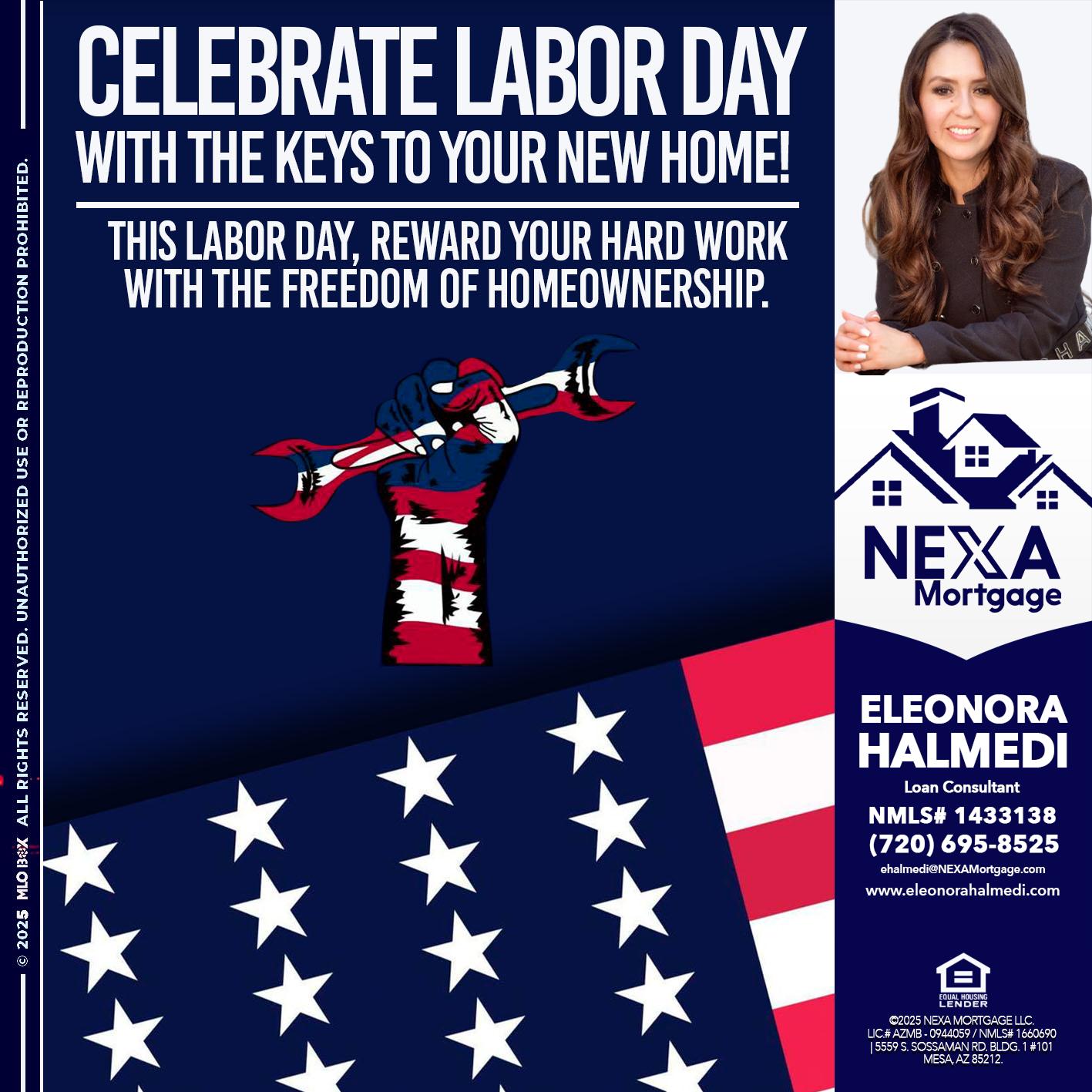 CELEBRATE LABOR DAY - Eleonora Halmedi -Mortgage Advisor