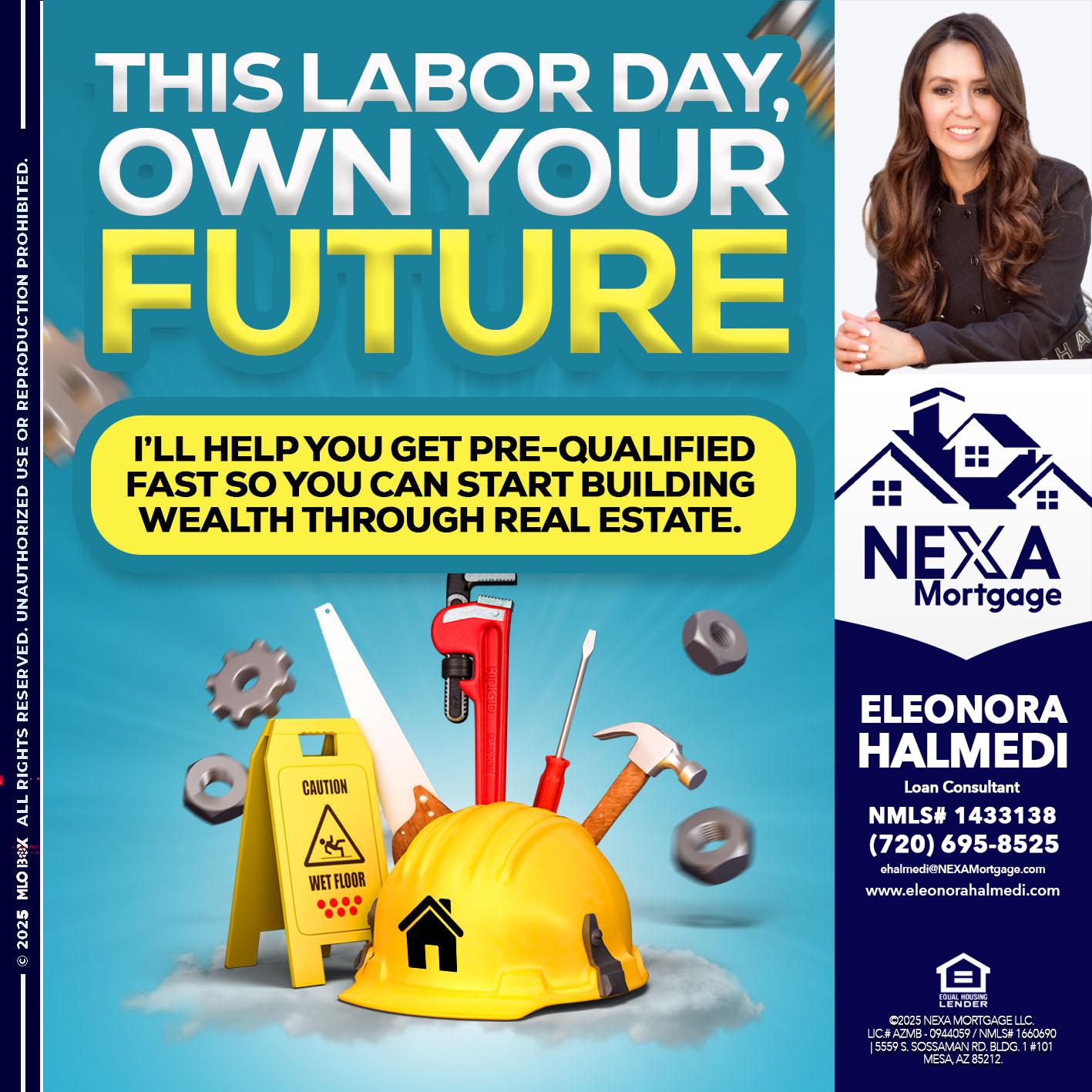 LABOR DAY - Eleonora Halmedi -Mortgage Advisor