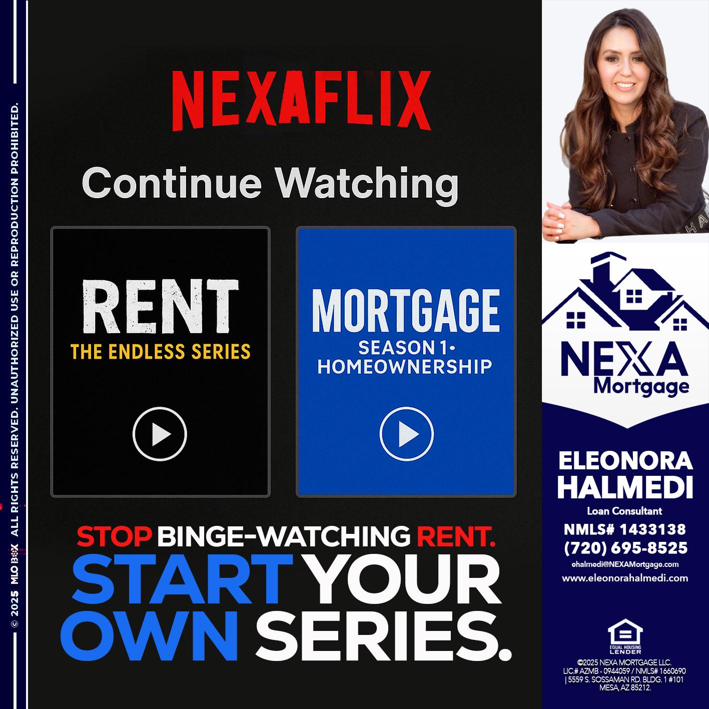 NEXAFLIX - Eleonora Halmedi -Mortgage Advisor