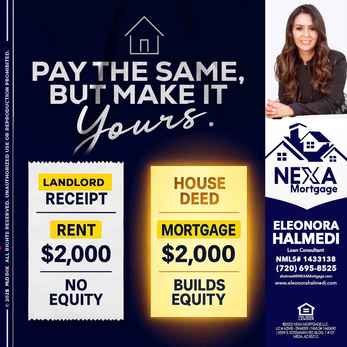 pay the same - Eleonora Halmedi -Mortgage Advisor