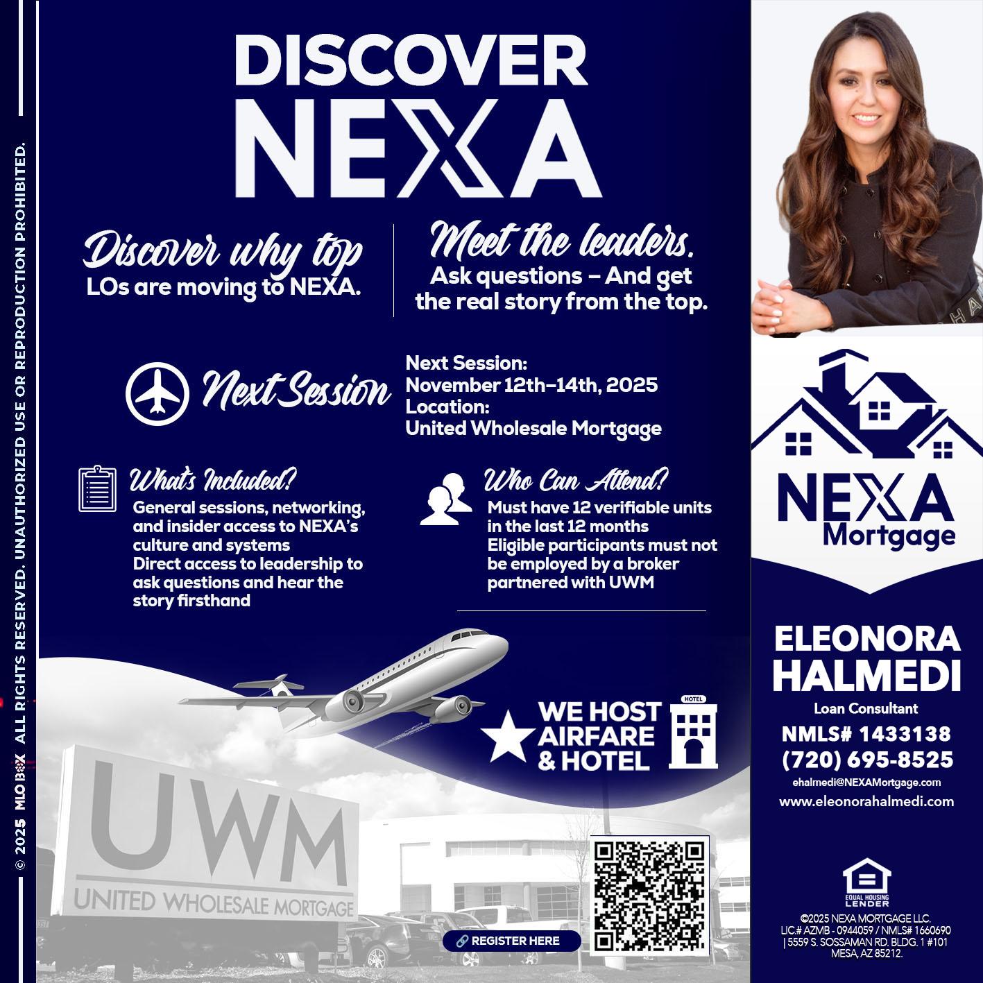 DISCOVER NEXA - Eleonora Halmedi -Mortgage Advisor