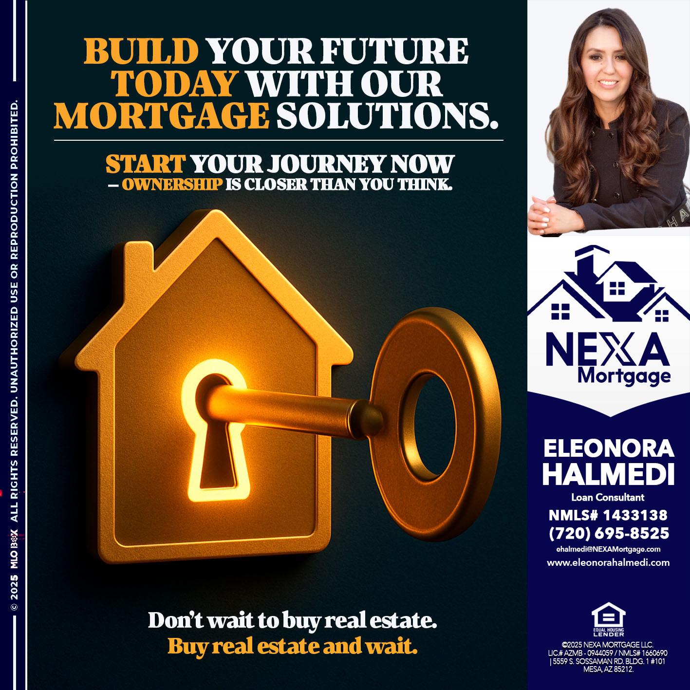 BUILD YOUR FUTURE - Eleonora Halmedi -Mortgage Advisor