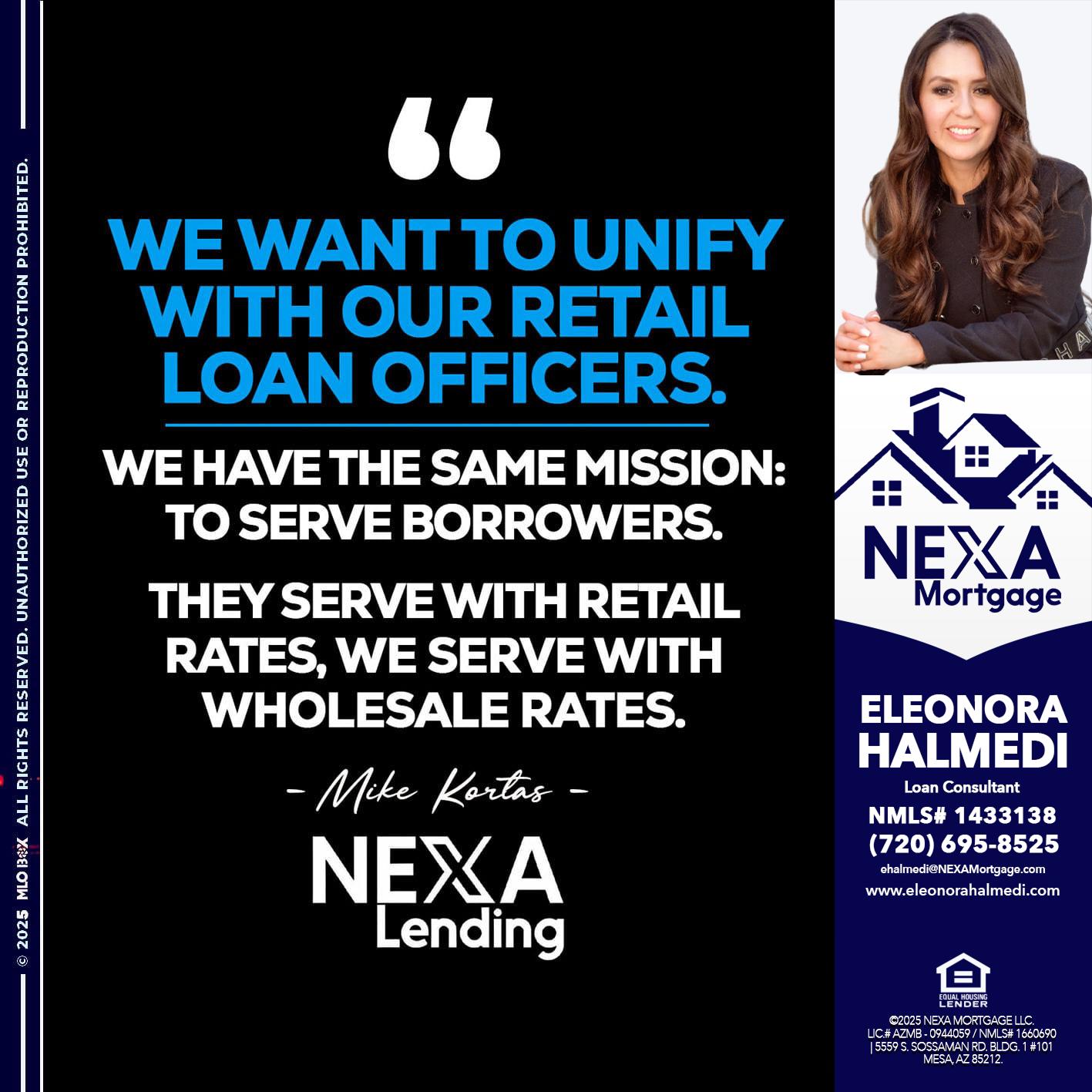 WE WANT - Eleonora Halmedi -Mortgage Advisor