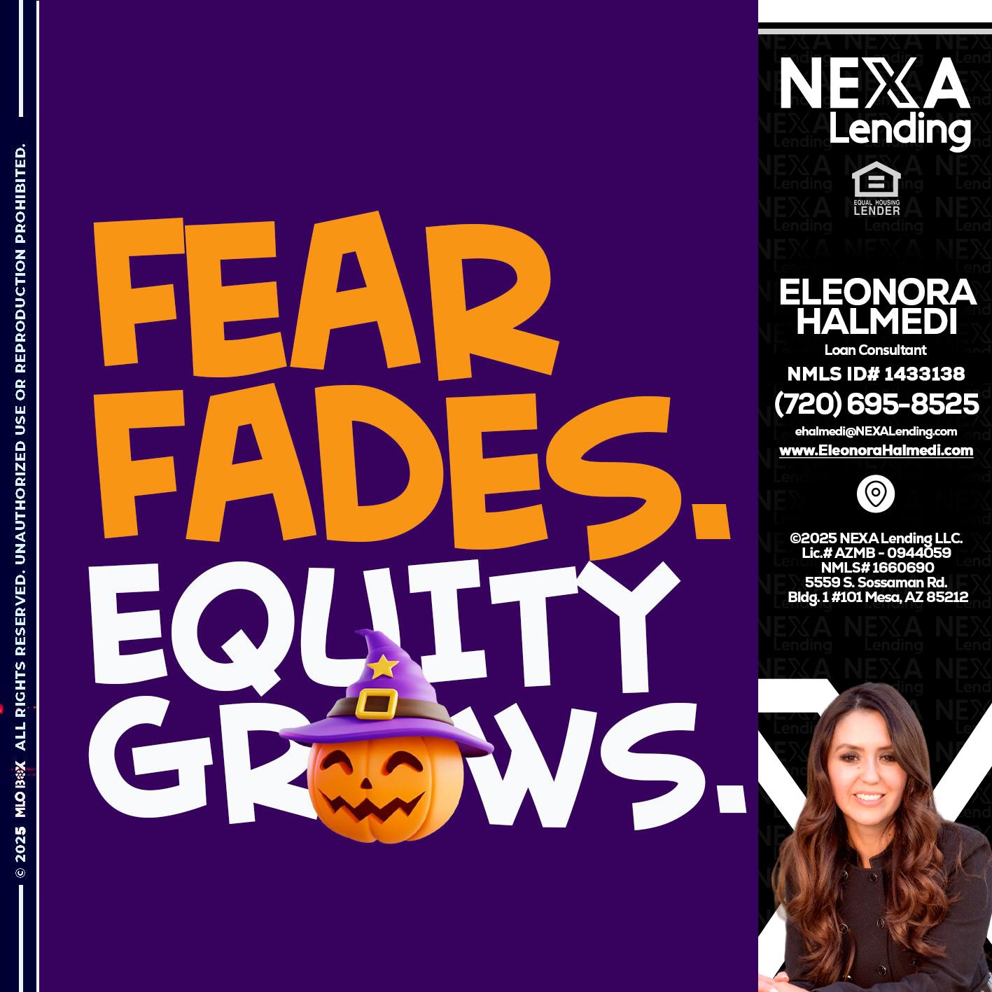 FEAR FADES - Eleonora Halmedi -Mortgage Advisor