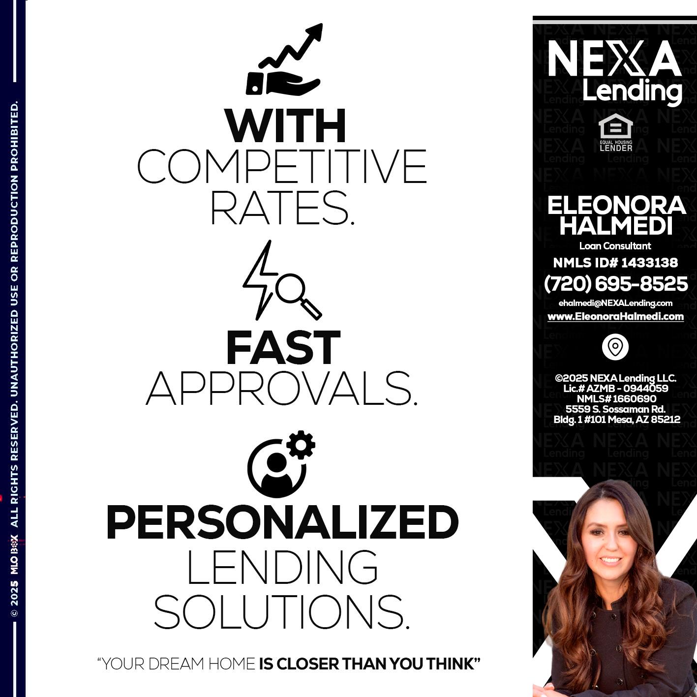 WITH COMPETITIVES RATES - Eleonora Halmedi -Mortgage Advisor