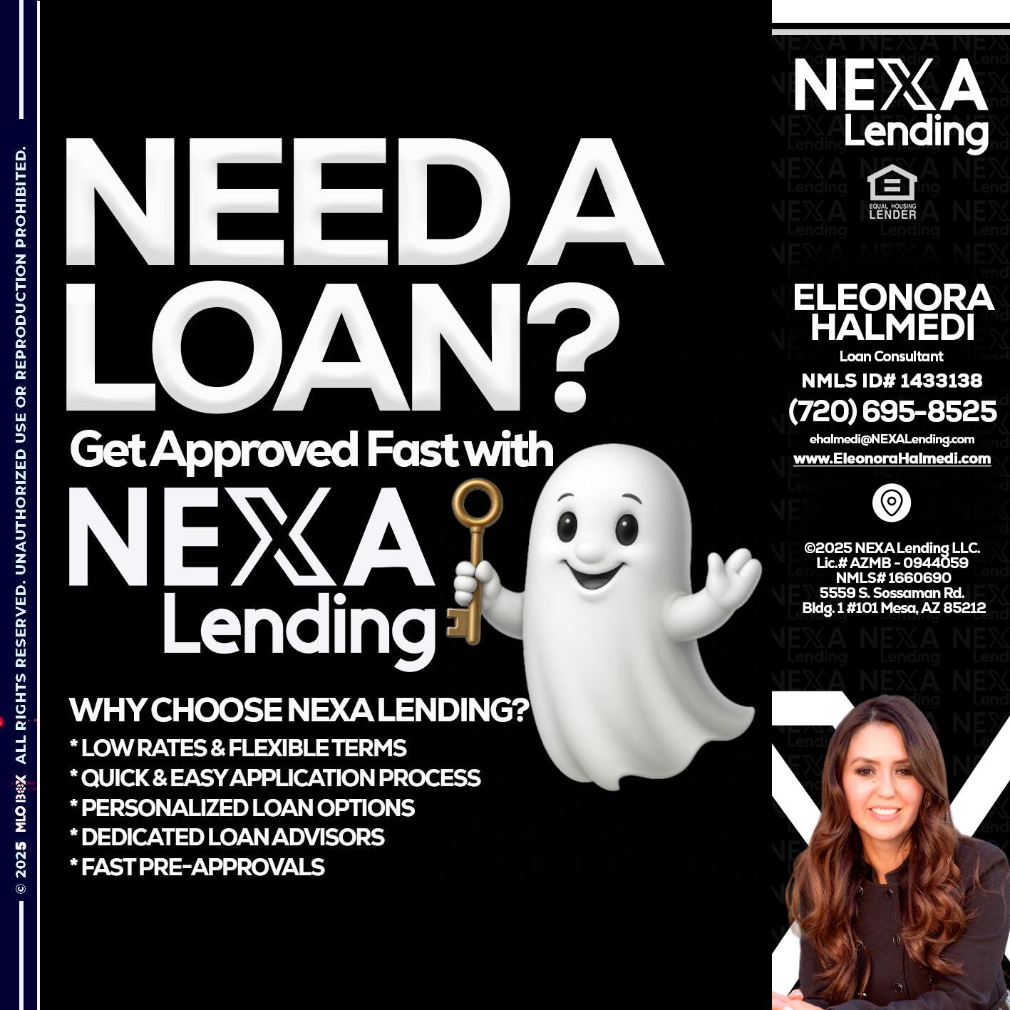NEED A LOAN? - Eleonora Halmedi -Mortgage Advisor