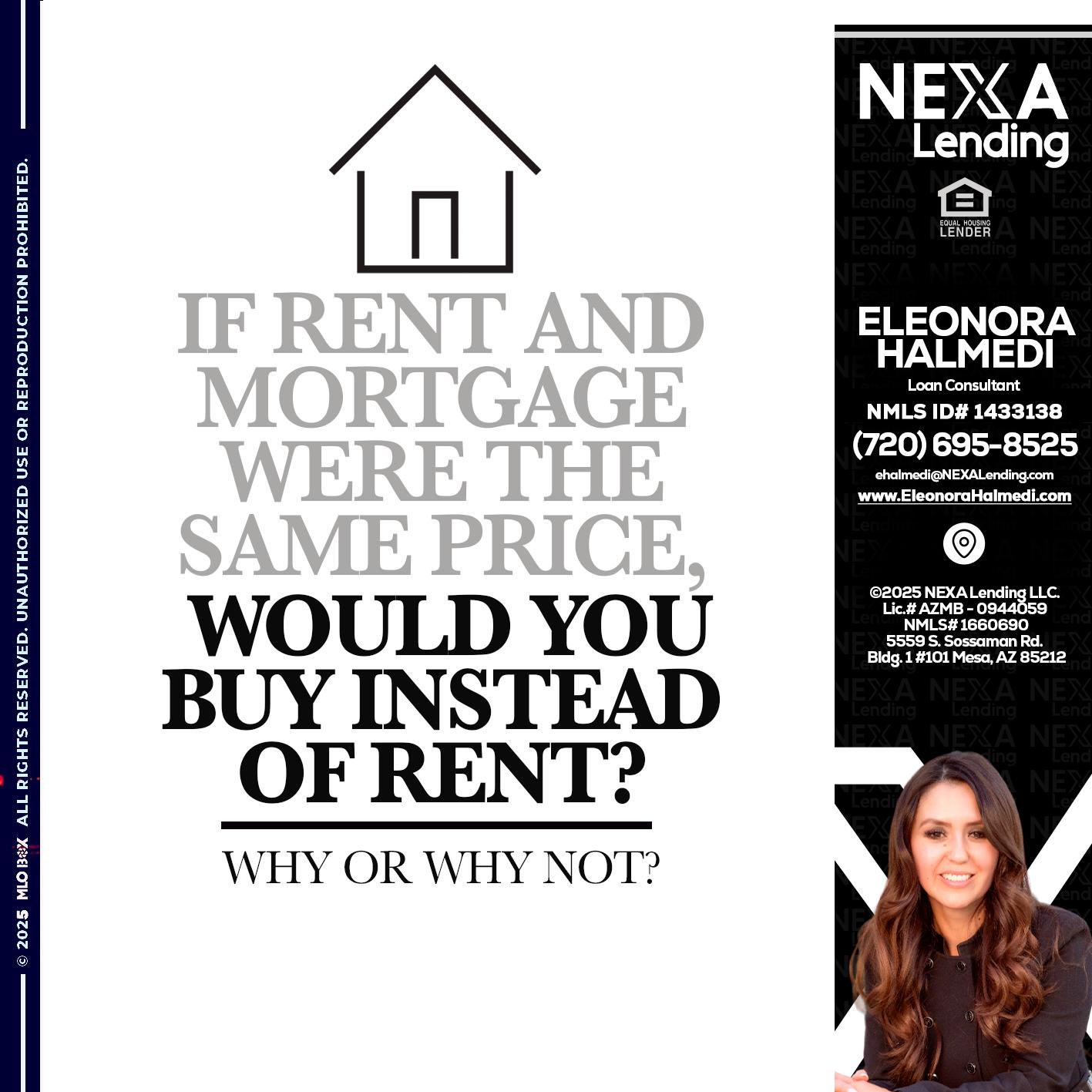 IF RENT - Eleonora Halmedi -Mortgage Advisor