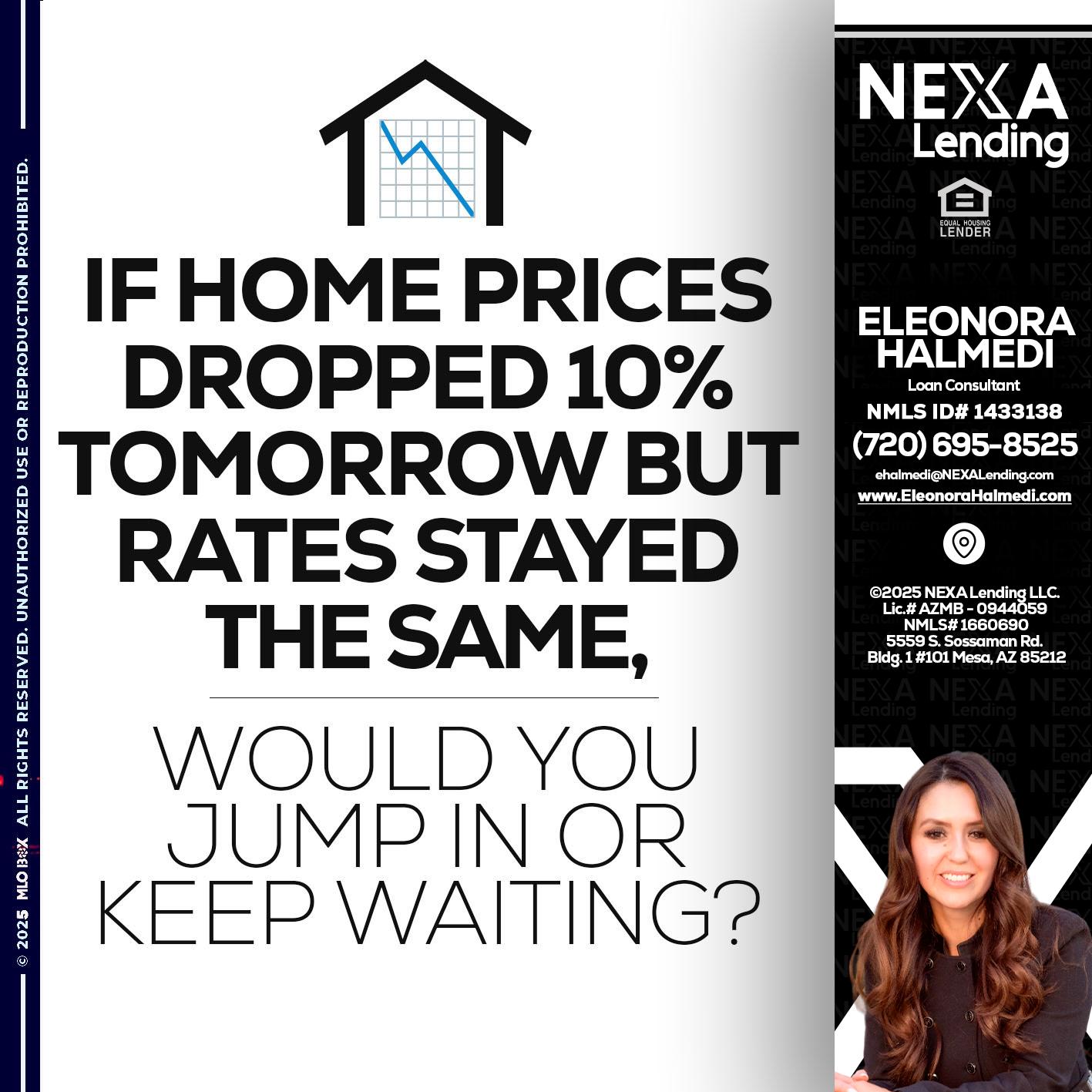 IF HOME PRICES - Eleonora Halmedi -Mortgage Advisor