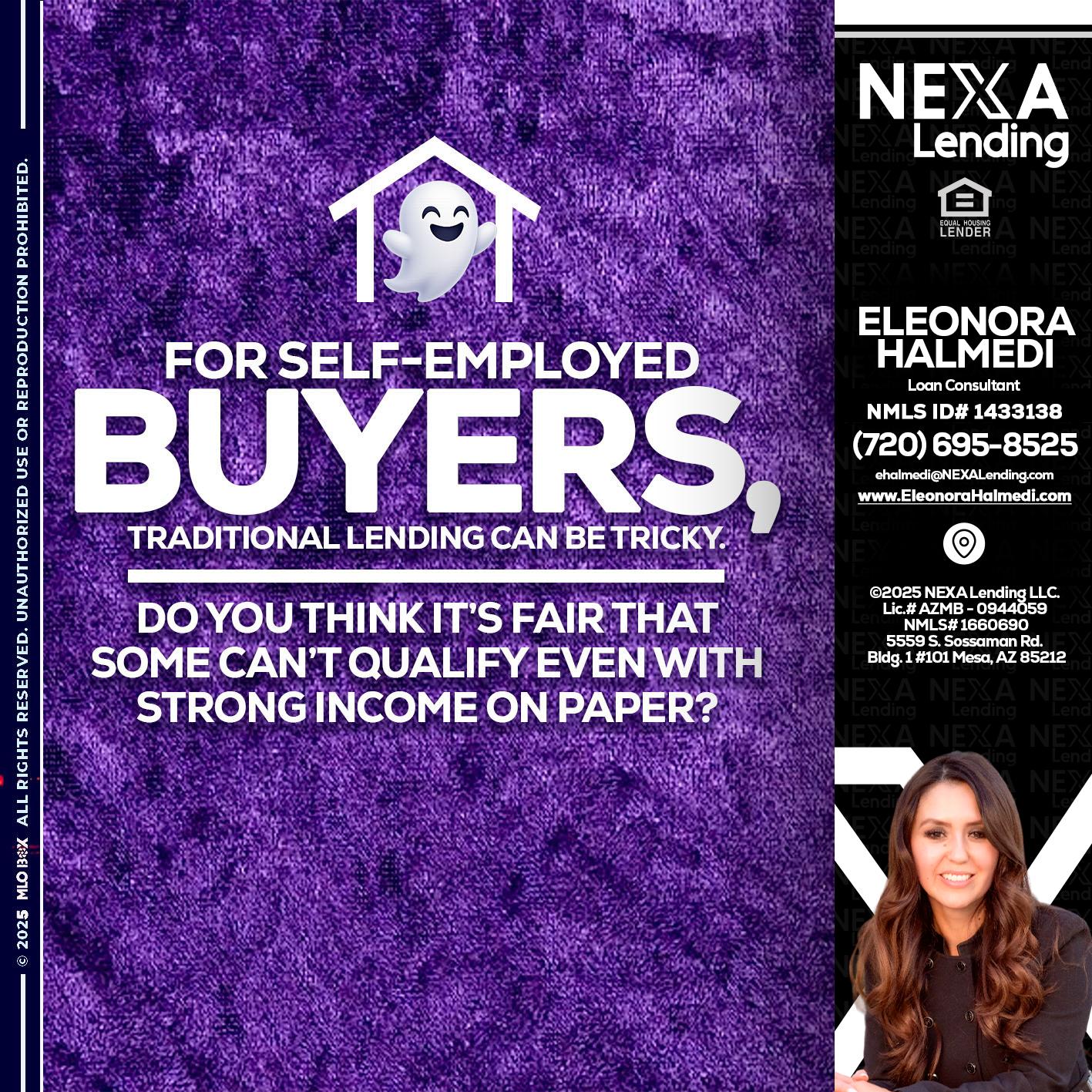 for self employed - Eleonora Halmedi -Mortgage Advisor