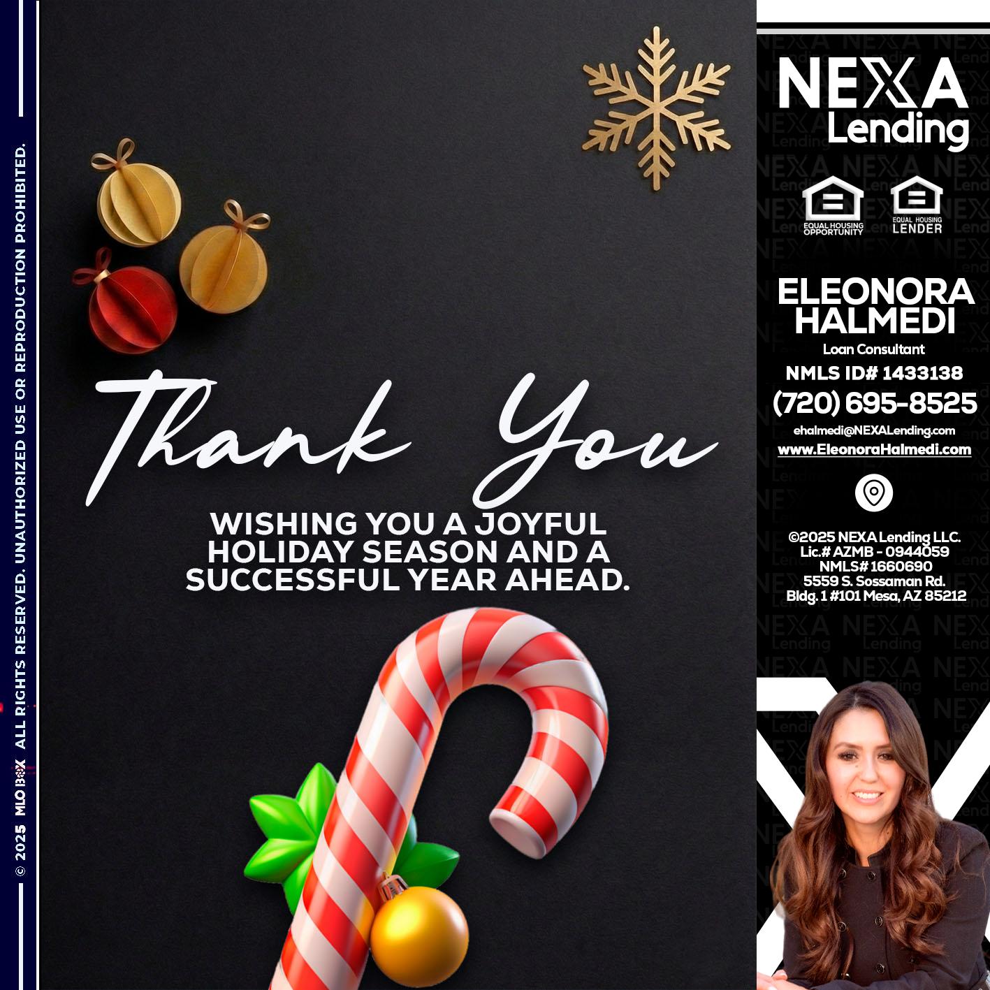 THANK YOU - Eleonora Halmedi -Mortgage Advisor