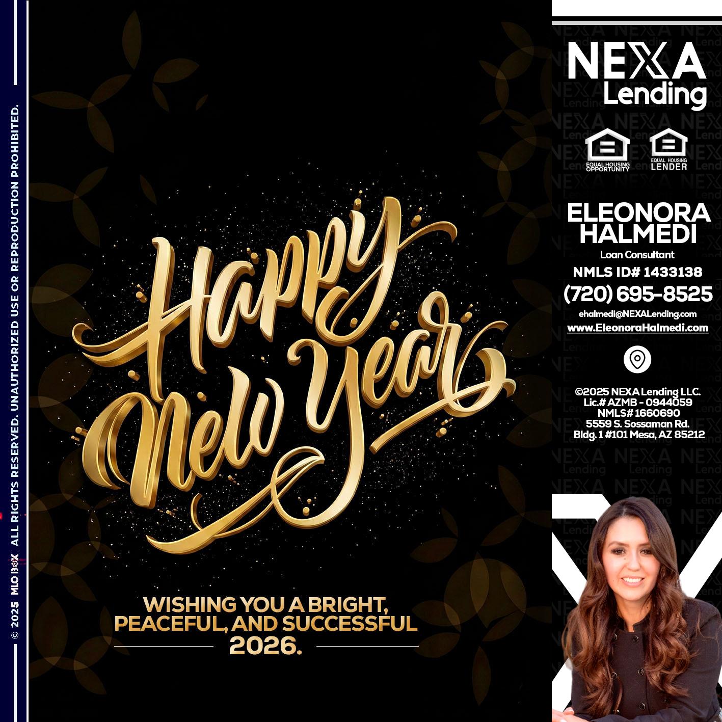 HAPPY NEW YEAR - Eleonora Halmedi -Mortgage Advisor
