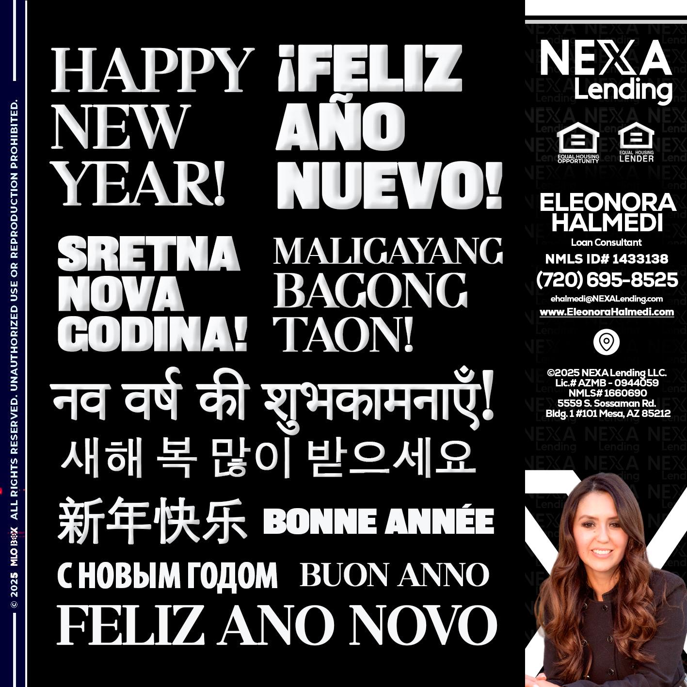 HAPPY NEW YEAR - Eleonora Halmedi -Mortgage Advisor