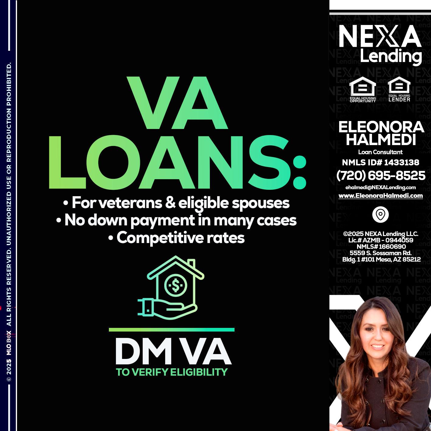 VA LOANS - Eleonora Halmedi -Mortgage Advisor