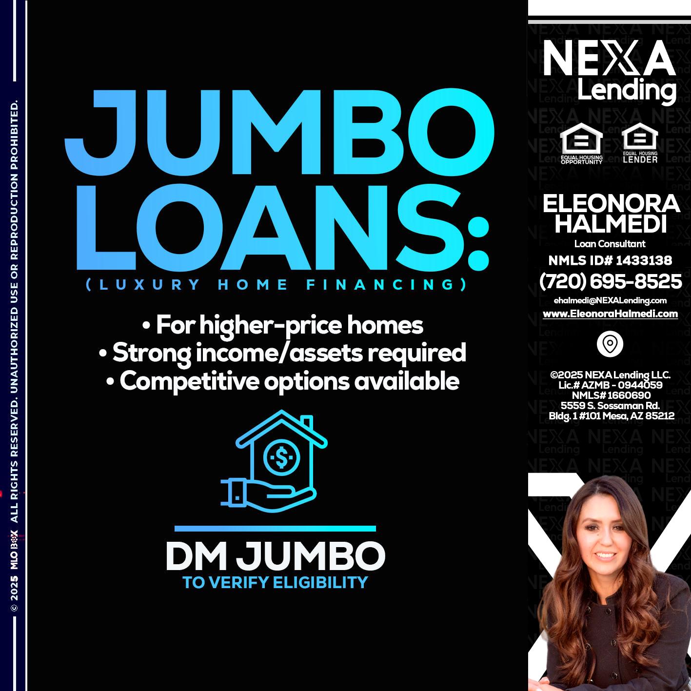 JUMBO LOANS - Eleonora Halmedi -Mortgage Advisor