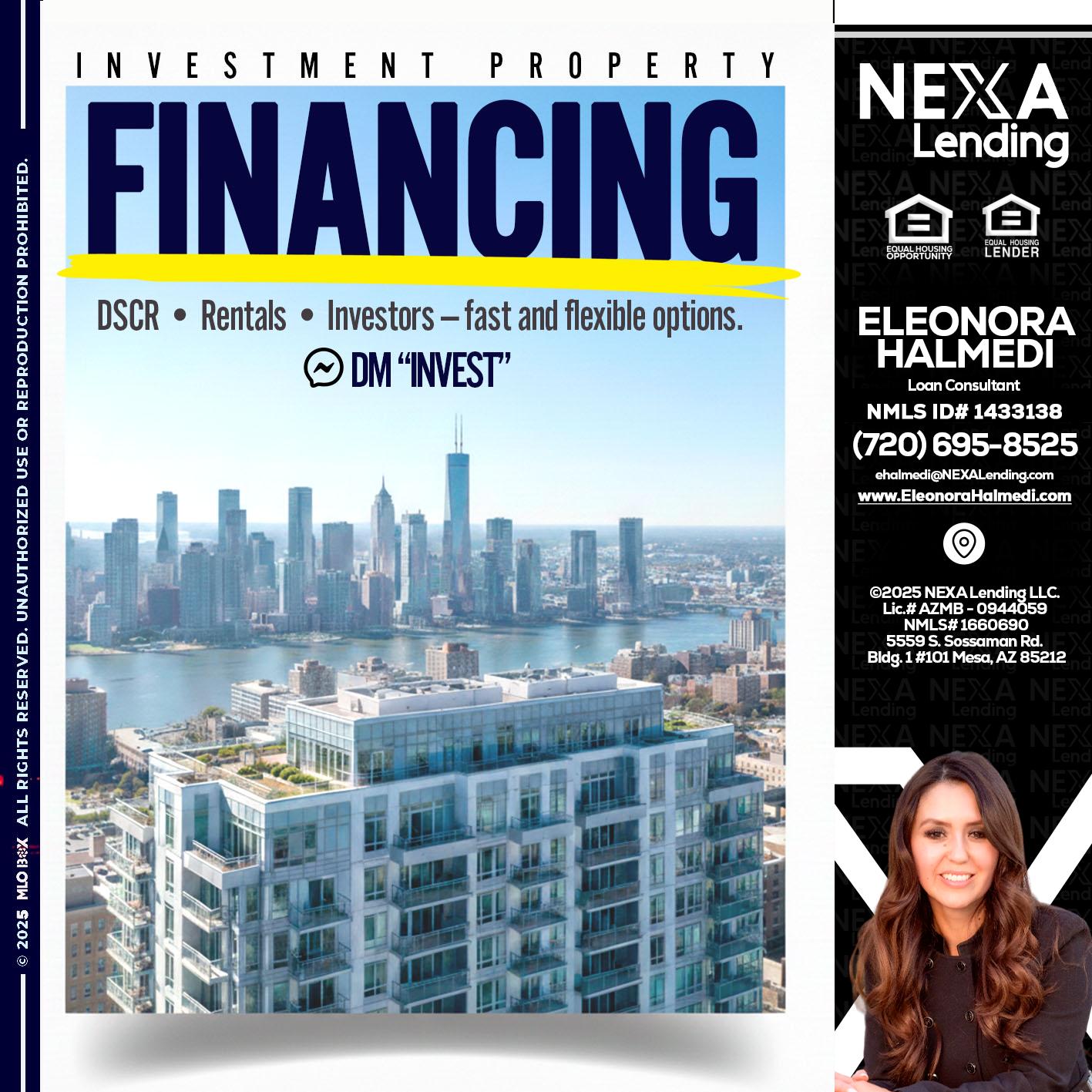 FINANCING - Eleonora Halmedi -Mortgage Advisor