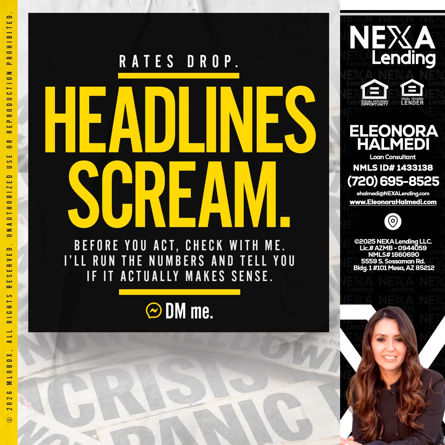 HEADLINES SCREAM - Eleonora Halmedi -Mortgage Advisor
