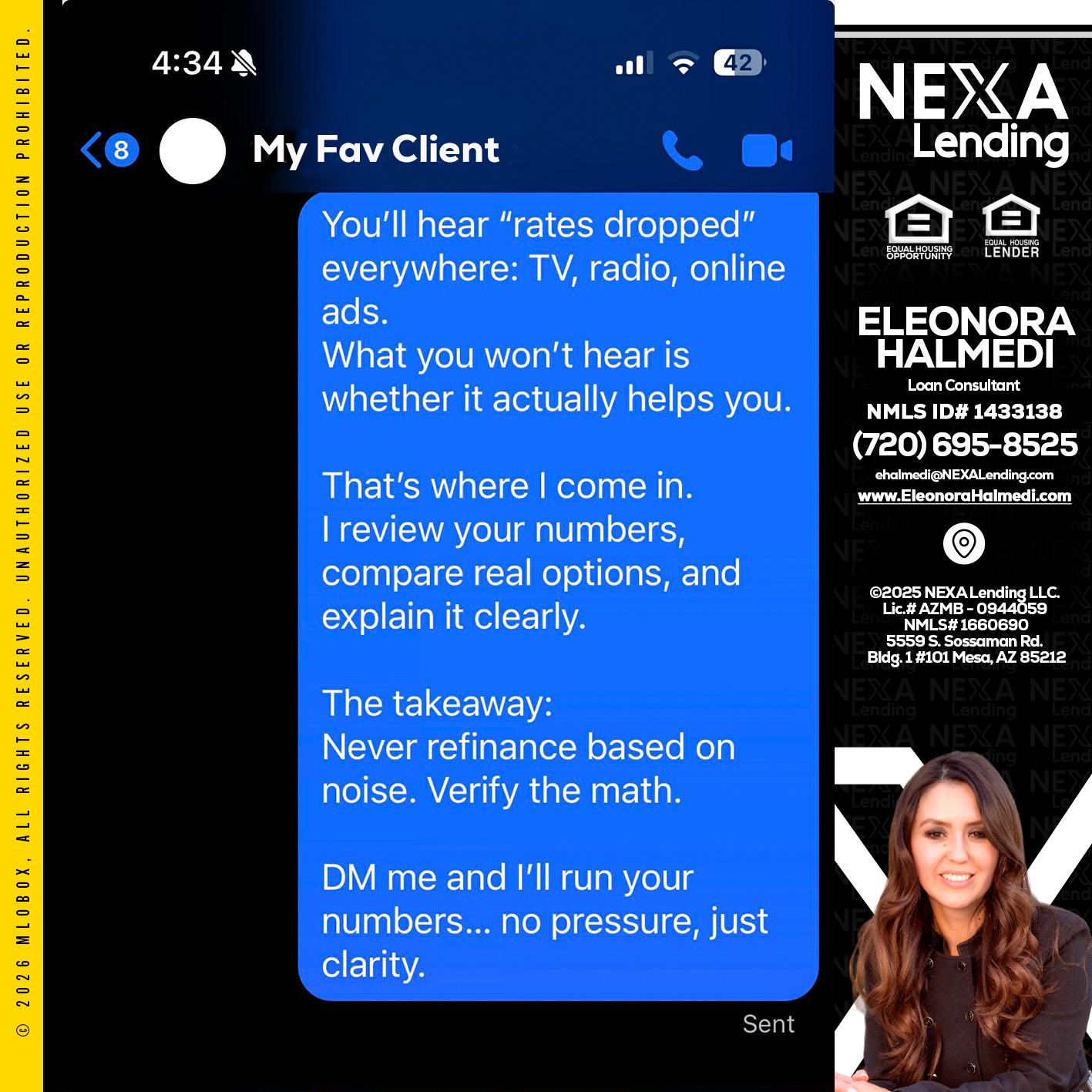 MY FAV CLIENT - Eleonora Halmedi -Mortgage Advisor