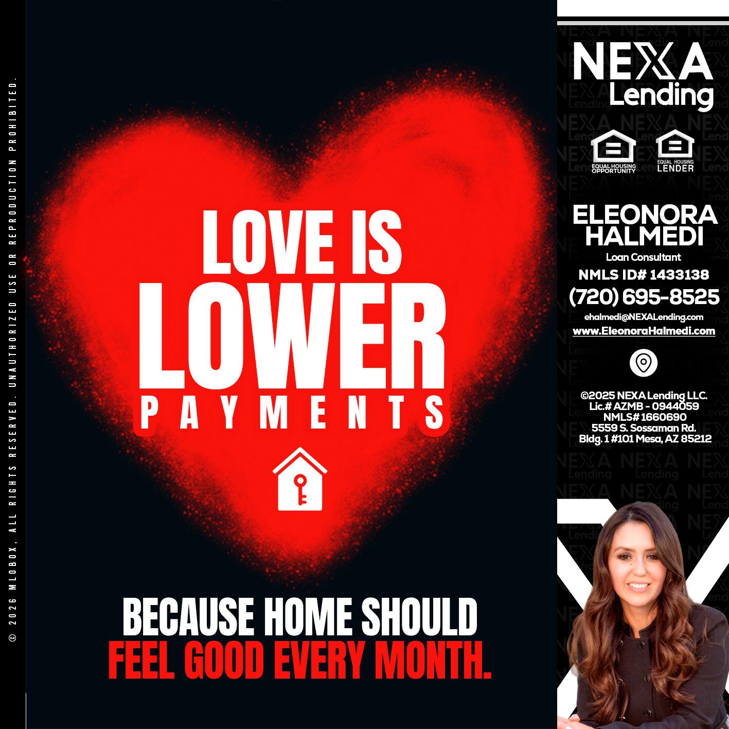 LOVE IS LOWER - Eleonora Halmedi -Mortgage Advisor