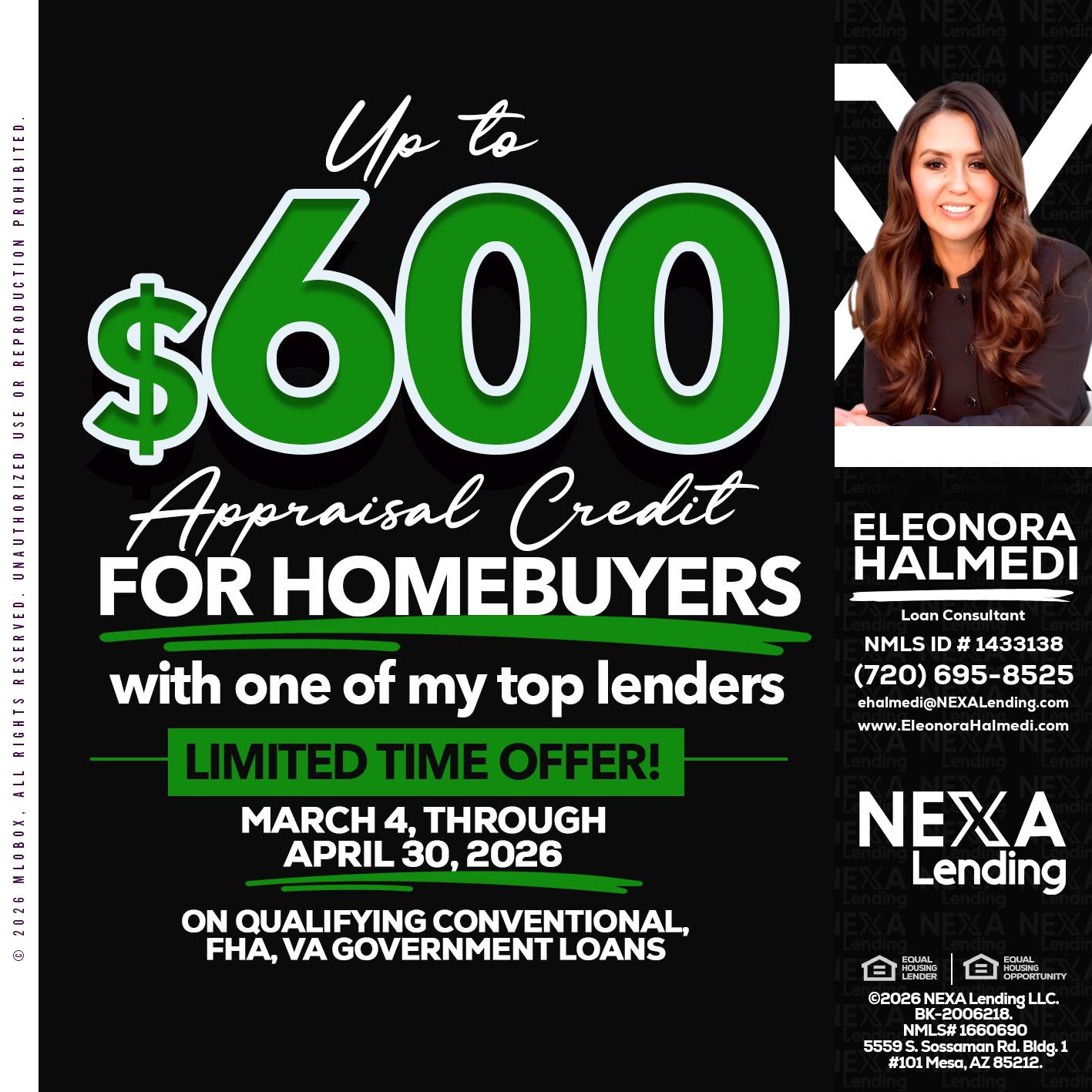 UP TO 600 - Eleonora Halmedi -Mortgage Advisor