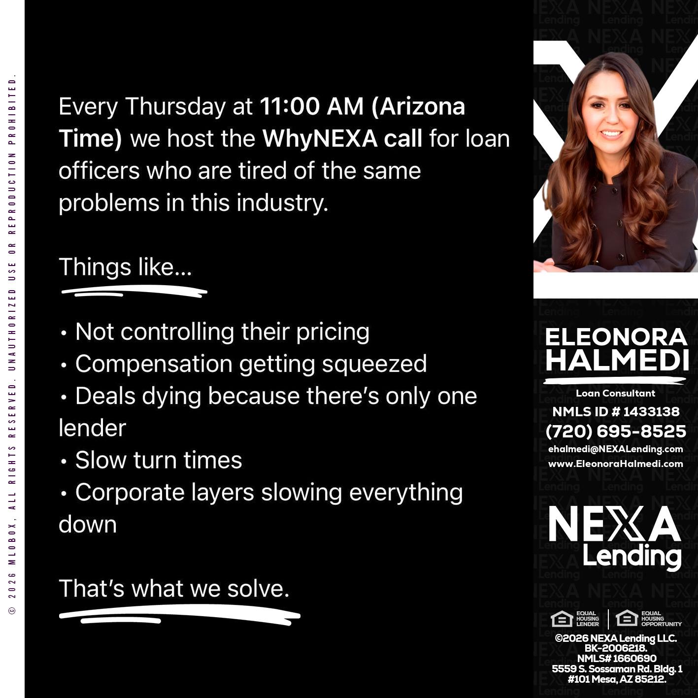 WHY NEXA - Eleonora Halmedi -Mortgage Advisor