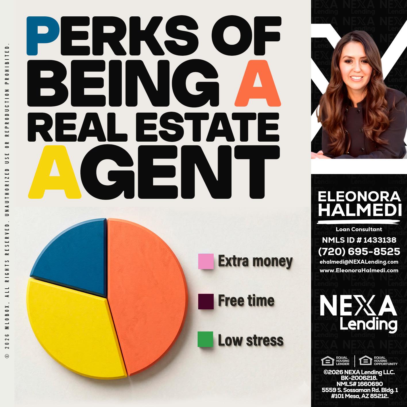 PERKS OF BEING - Eleonora Halmedi -Mortgage Advisor