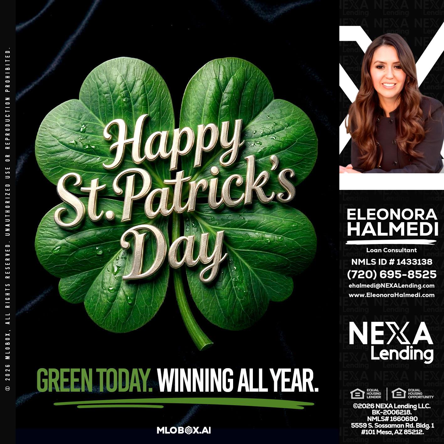 happy st. Patricks day - Eleonora Halmedi -Mortgage Advisor