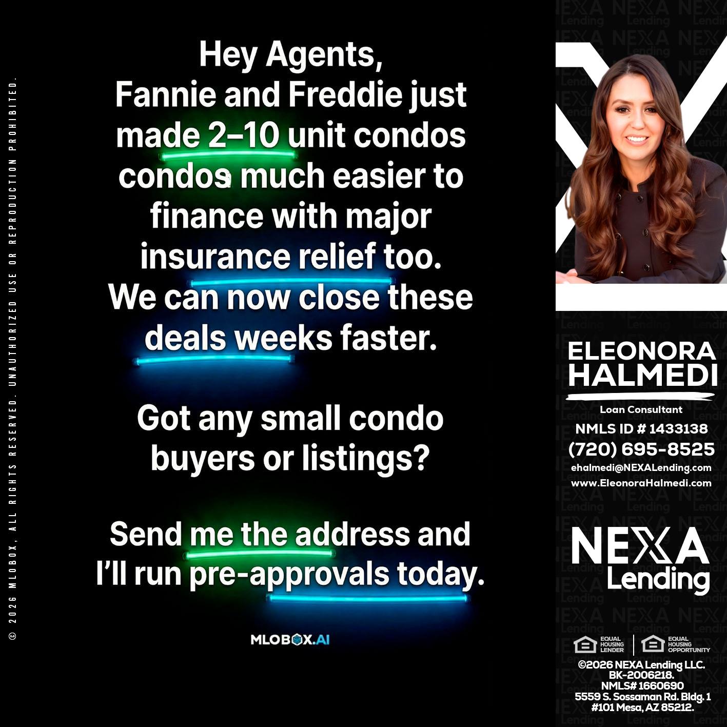 HEY AGENTS - Eleonora Halmedi -Mortgage Advisor