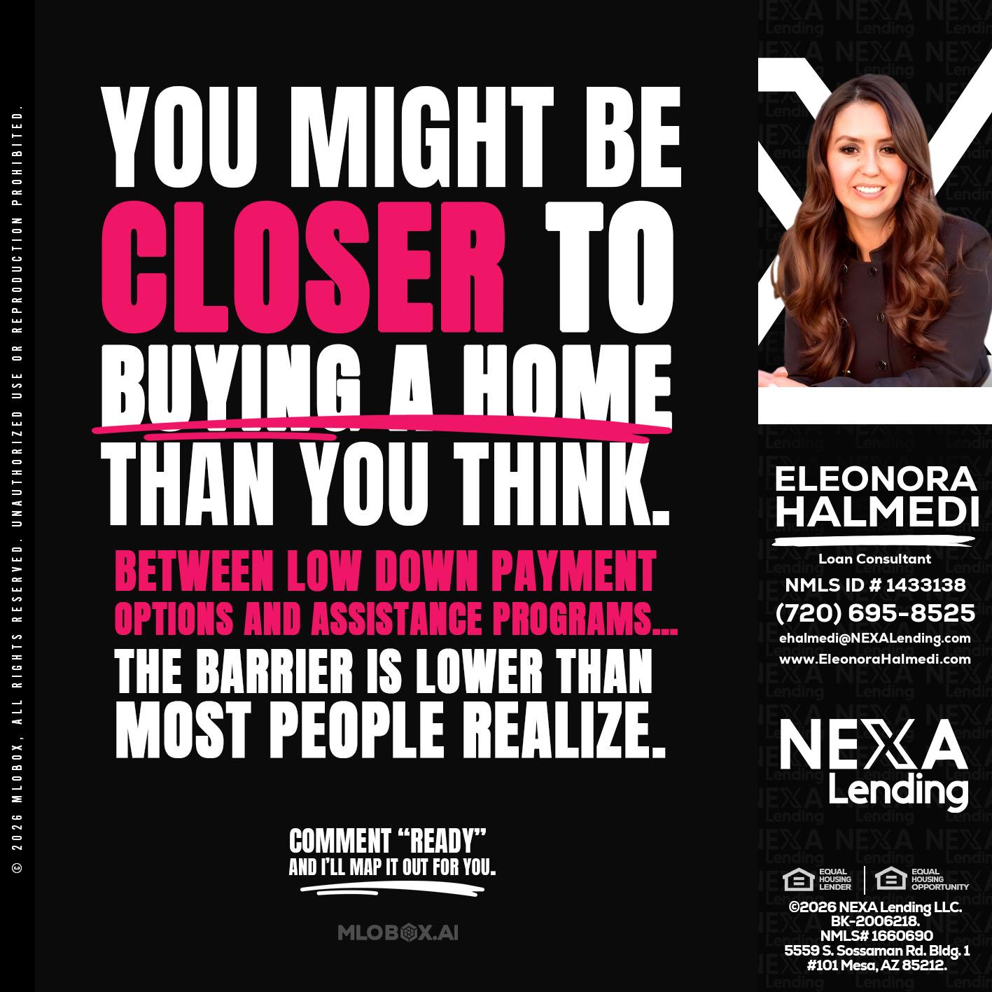 YOU MIGHT BE - Eleonora Halmedi -Mortgage Advisor