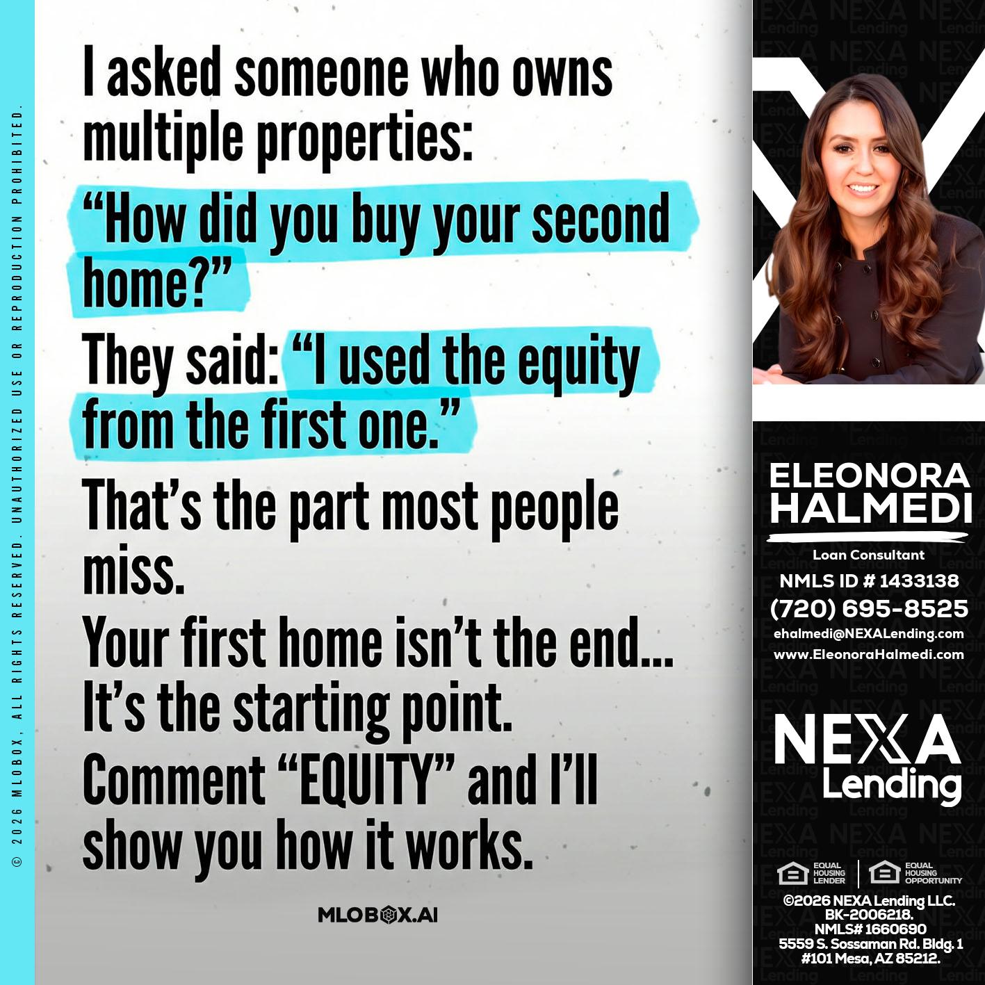 I asked someone - Eleonora Halmedi -Mortgage Advisor