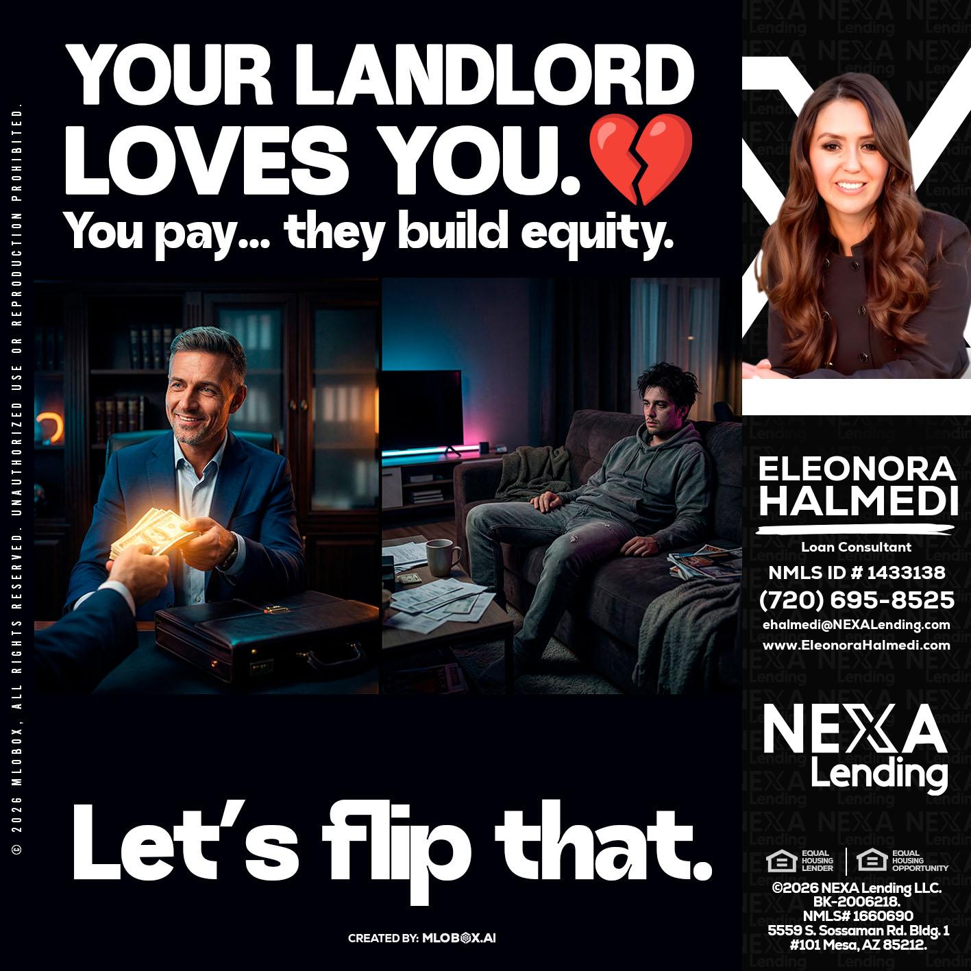 your landlord - Eleonora Halmedi -Mortgage Advisor