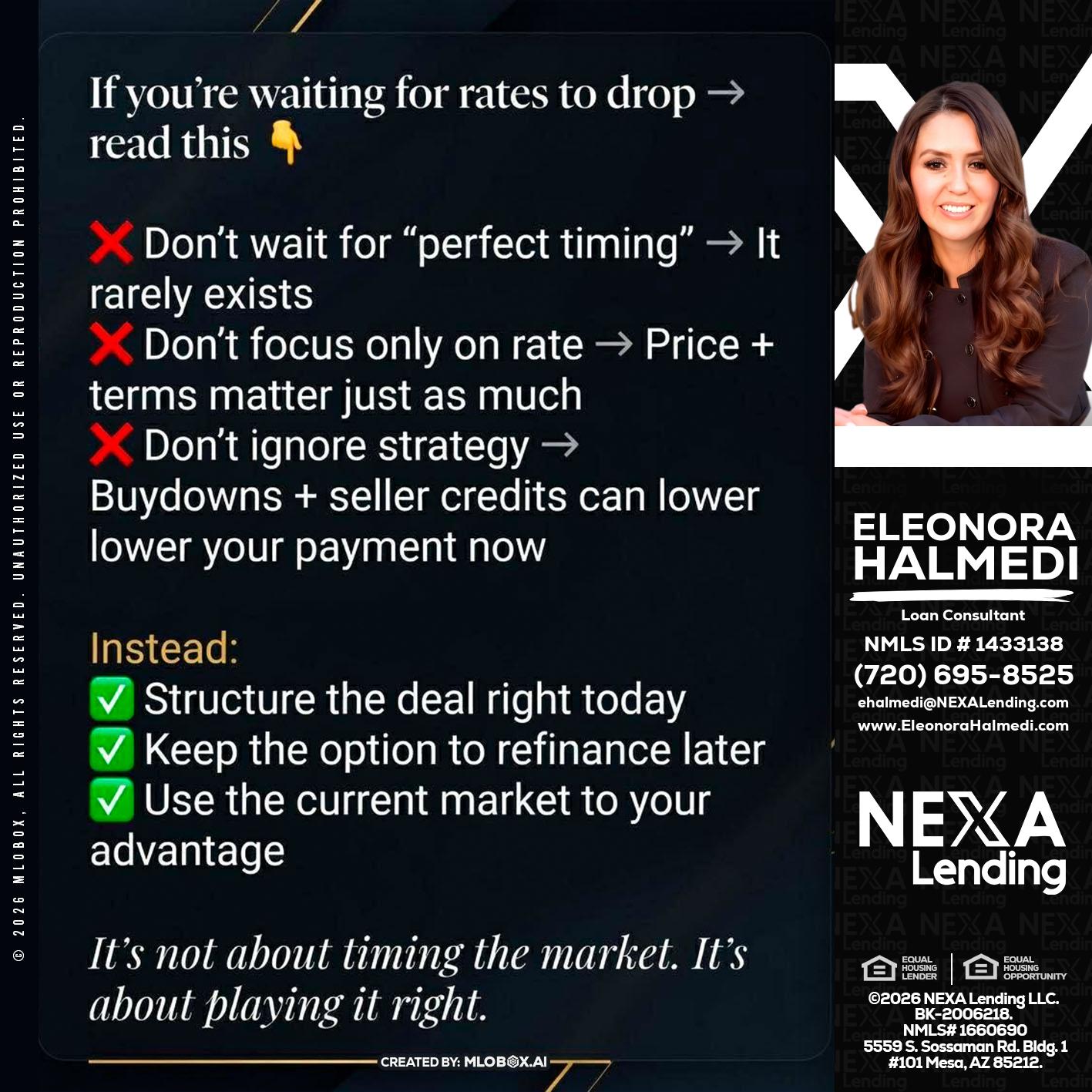 IF YOU ARE - Eleonora Halmedi -Mortgage Advisor