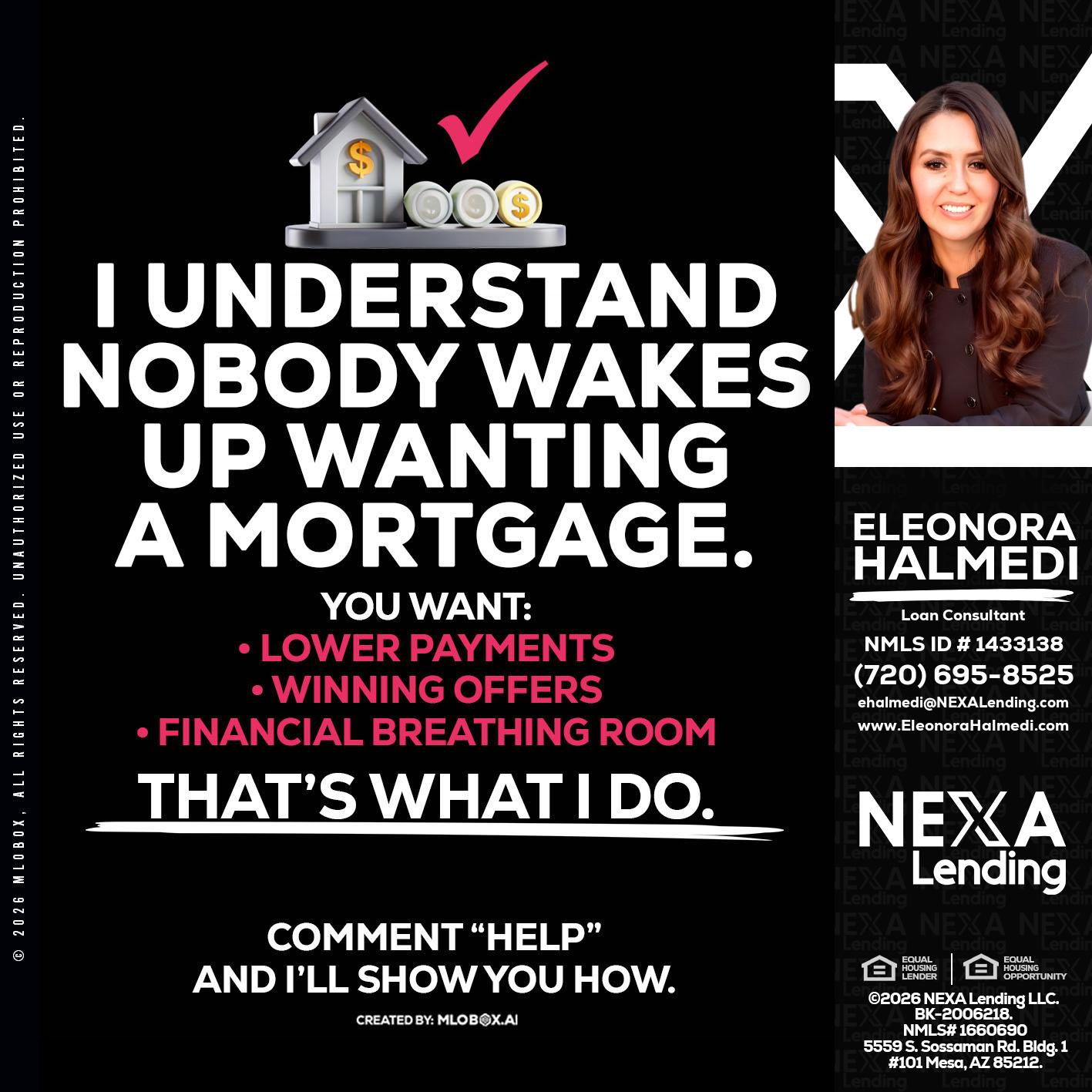 I UNDERSTAND - Eleonora Halmedi -Mortgage Advisor