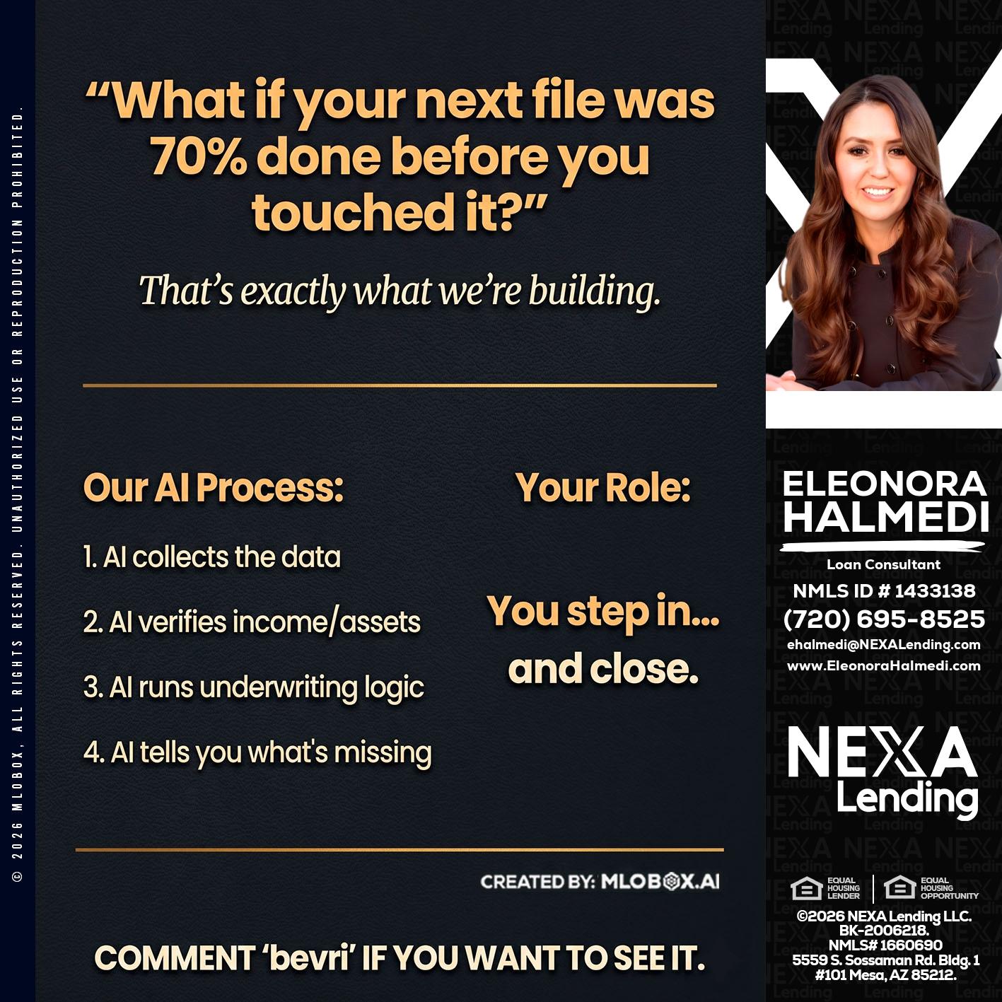 WHAT IF YOUR - Eleonora Halmedi -Mortgage Advisor