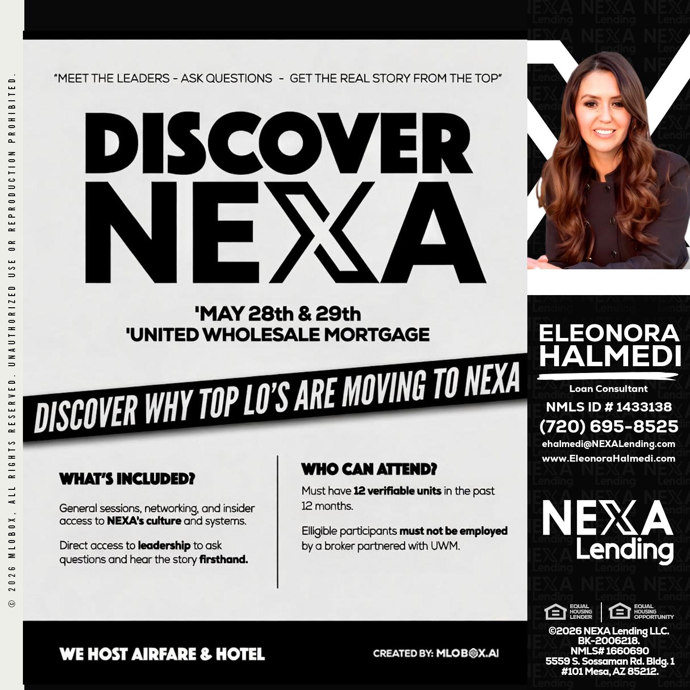 DISCOVER NEXA - Eleonora Halmedi -Mortgage Advisor